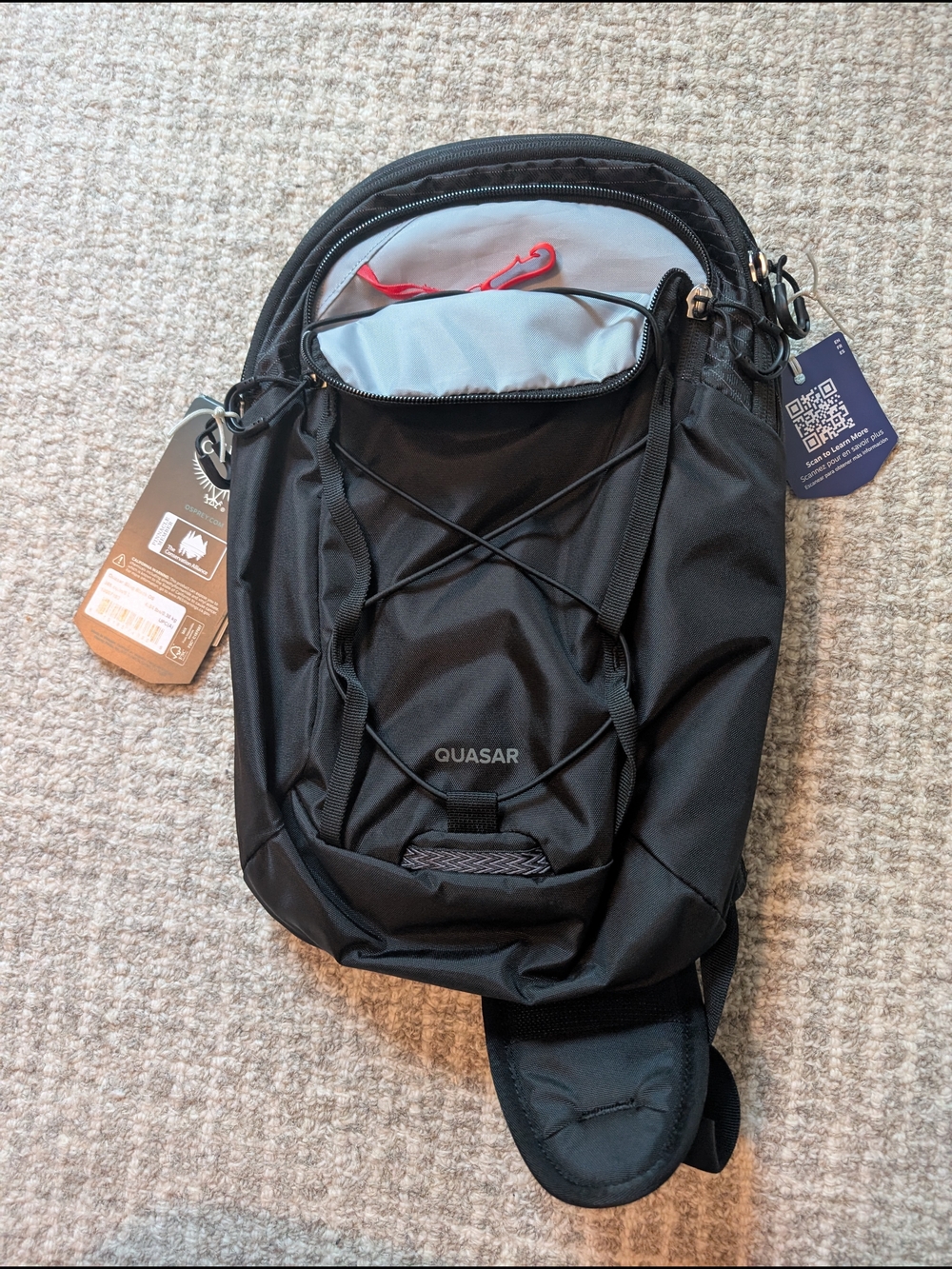 Osprey Quasar Unisex Fit 6L Everyday Sling Bag - Black (NWT) - Picture 6 of 8